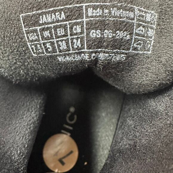 Vionic Janara Women's 7.5 Quilted Nylon Chunky Heel Ankle Black Boots - Picture 10 of 10